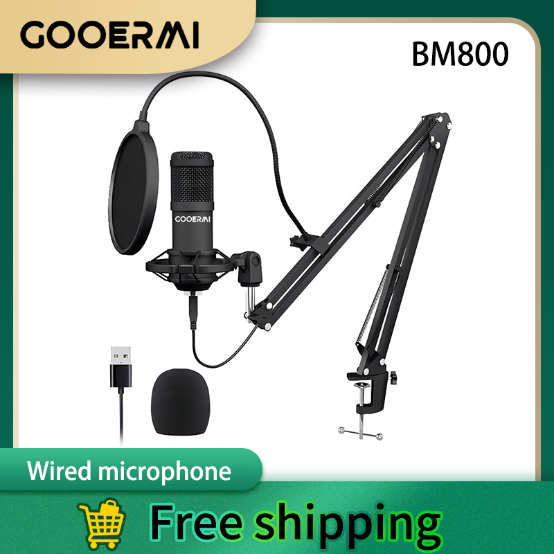 Pc Gaming Youtubers - GOOERMI BM800 Professional USB Condenser Microphone