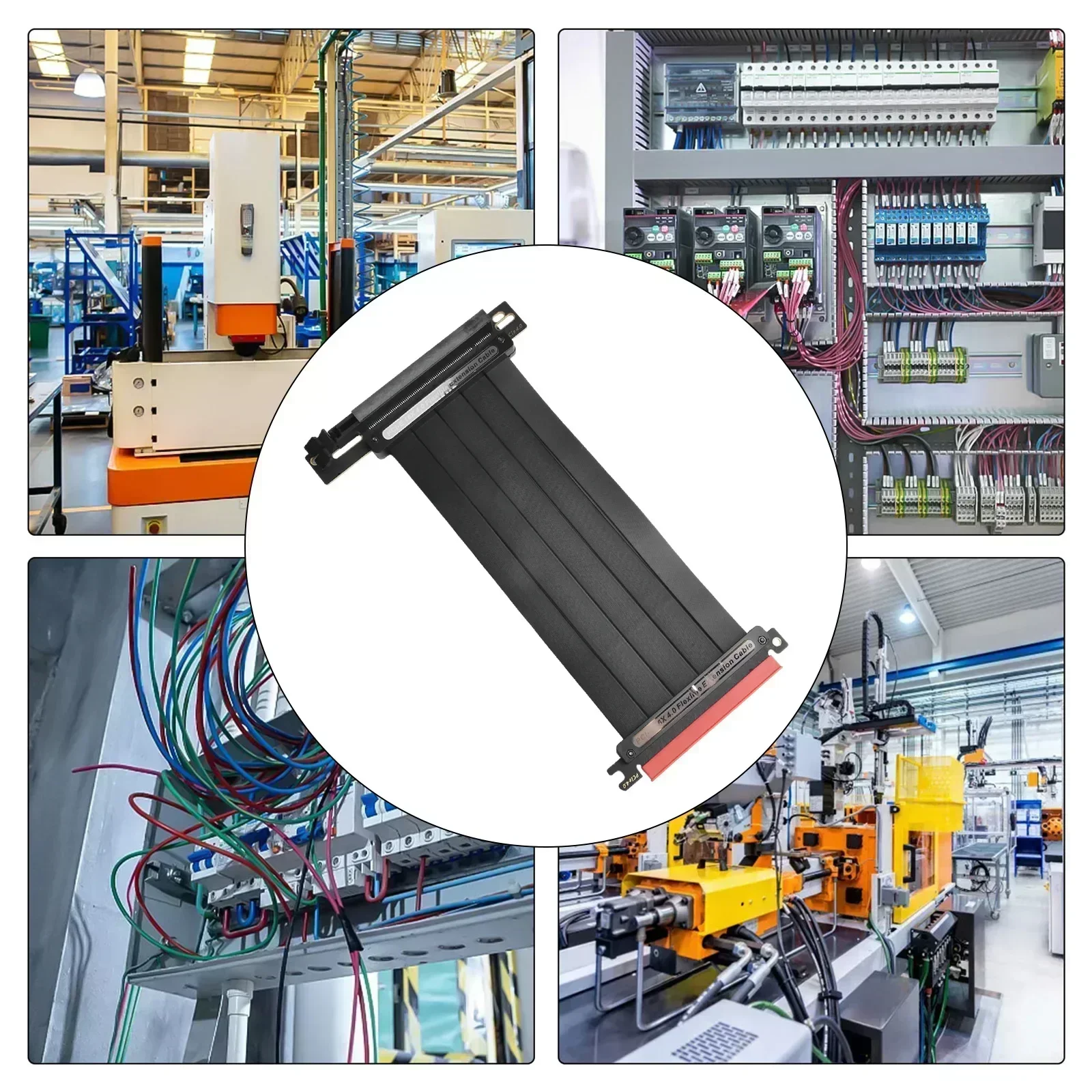 Pcie Riser Cable - TEUCER PCI-E 4.0 X16 Riser Cable