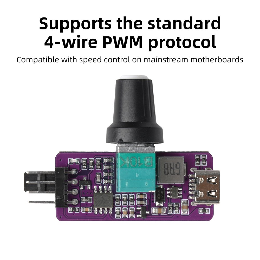 Pc Gaming Liquid Cooling - DC 12V PWM Speed Controller 4-Pin