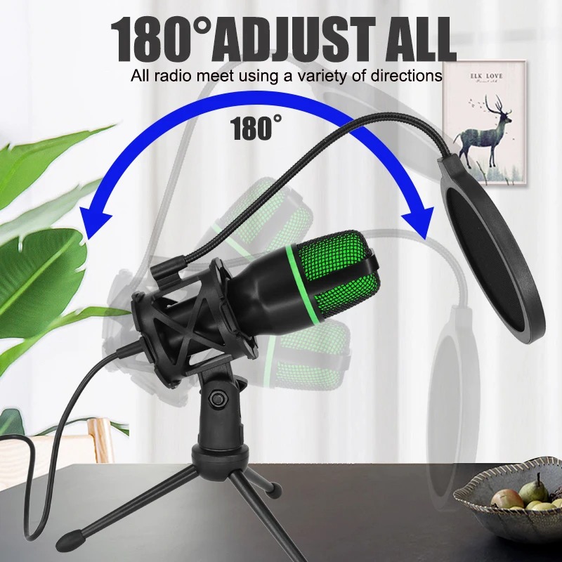 Pc Gaming Youtubers - Professional Condenser Microphone USB & 3.5mm
