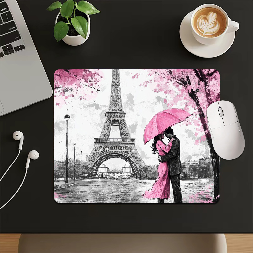 Pink Paris Umbrella Couple Des - Pc Gaming Umbrella recension och pris