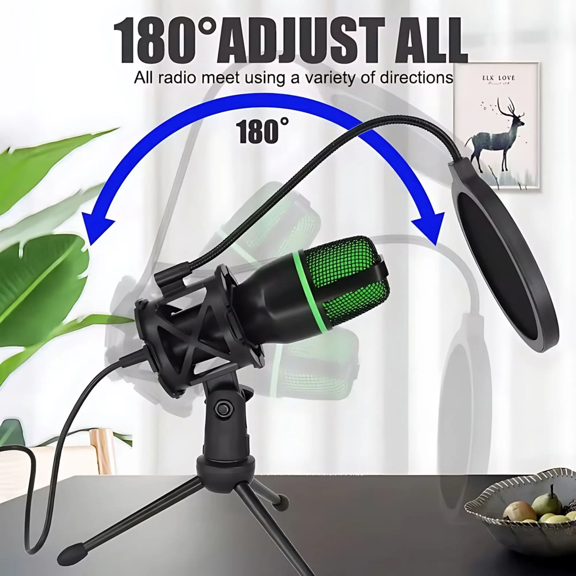 Professional USB Condenser Mic - Pc Gaming Youtubers recension och pris