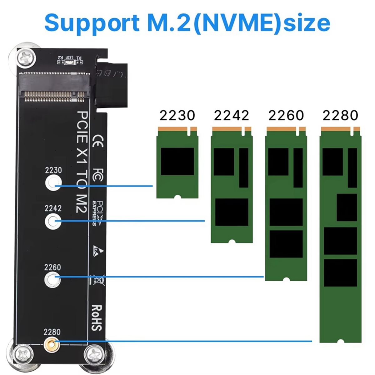 L77A PCI-E 3.0 X1 to M.2 NVMe  - Pcie Riser Cable recension och pris