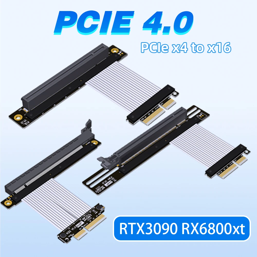 PCI Express 4.0 X4 To X16 RTX3 - Pcie Riser Cable recension och pris