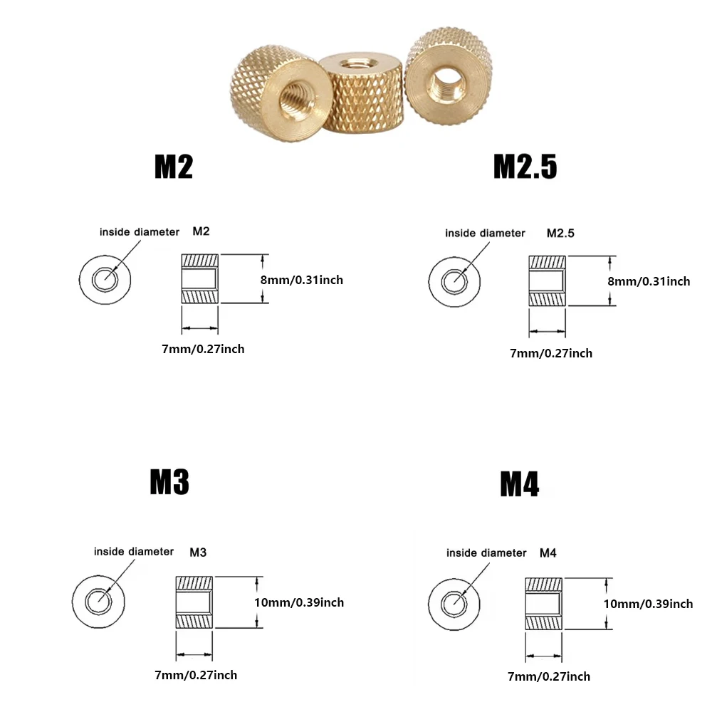 10-100pcs Brass Knurled Thumb  - Pc Gaming Liquid Cooling recension och pris