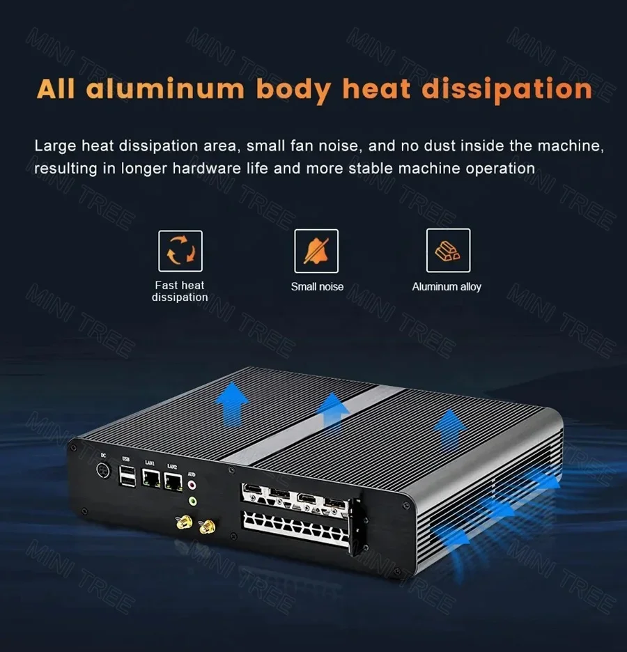 Mini ITX Computer Case Aluminu - Pc Gaming Rtx recension och pris