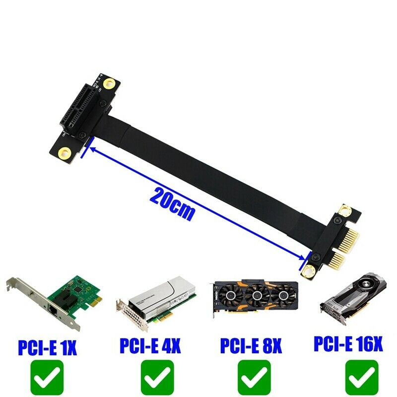 90 Degree Pci-E Pci Express 1X - Pcie Riser Cable recension och pris