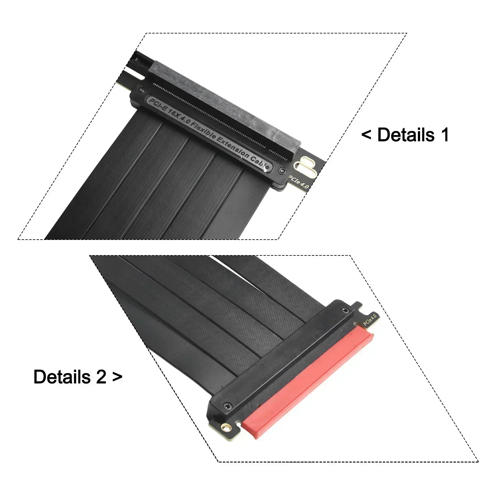 TEUCER PCI-E 4.0 X16 Riser Cab - Pcie Riser Cable recension och pris