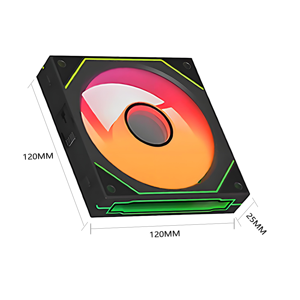 PC Case Fan 120mm ARGB Mirror  - Pc Gaming Liquid Cooling recension och pris