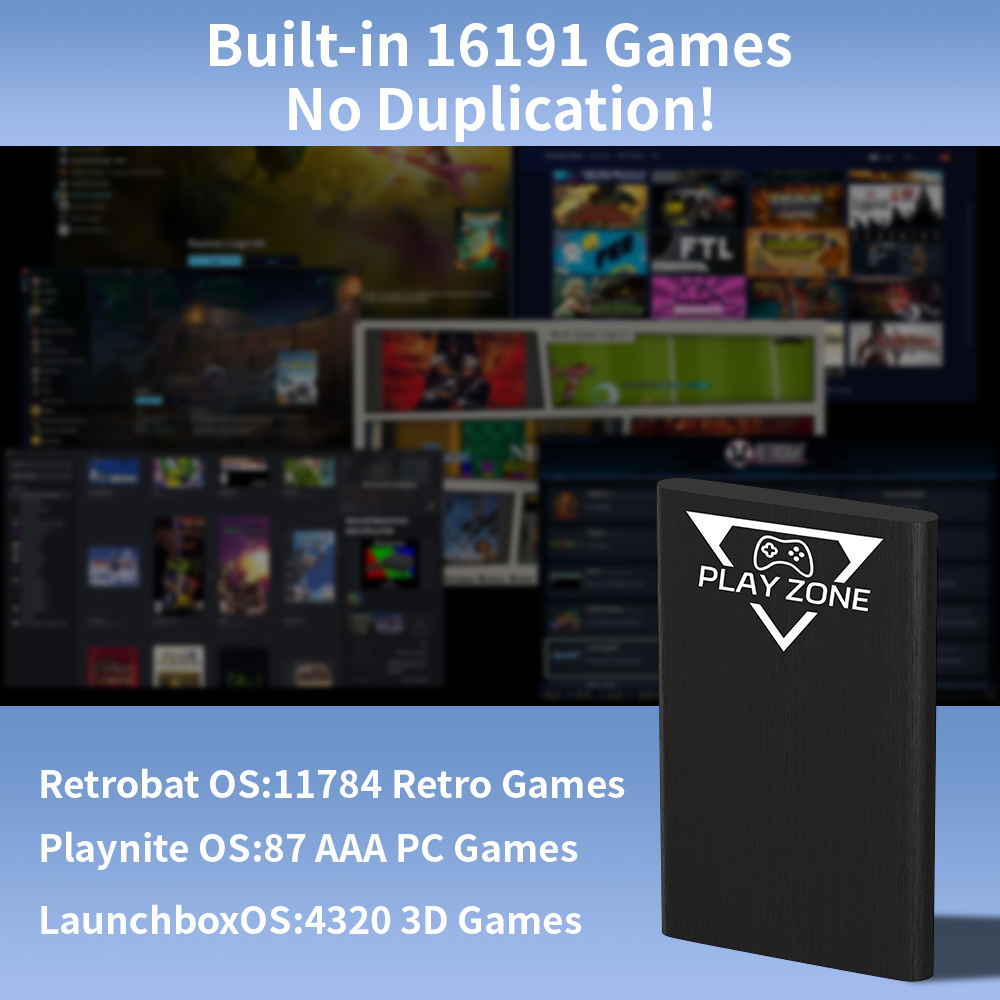 Play Zone 1TB Portable Gaming  - Pc Gaming Aaa recension och pris