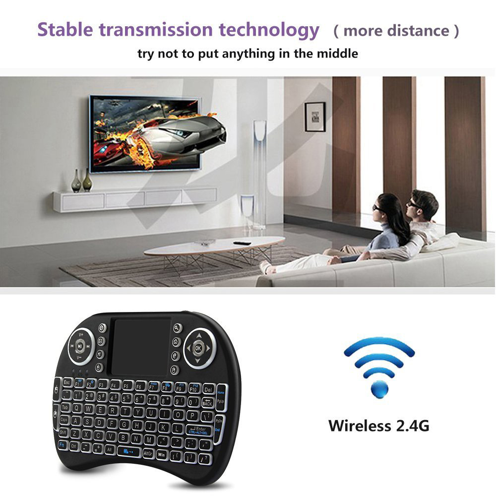 Backlit Mini Wireless Keyboard - Pc Gaming On Tv recension och pris