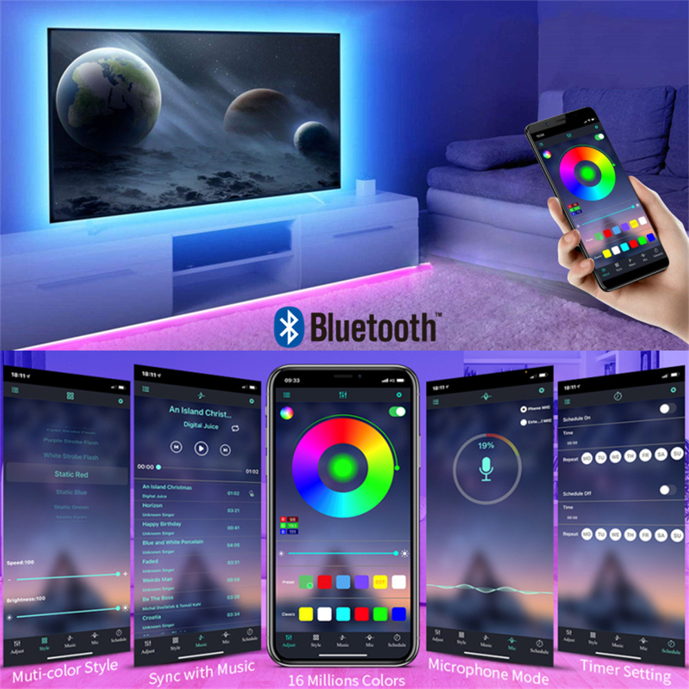 RGB 5050 LED Strip Lights App  - Pc Gaming On Tv recension och pris