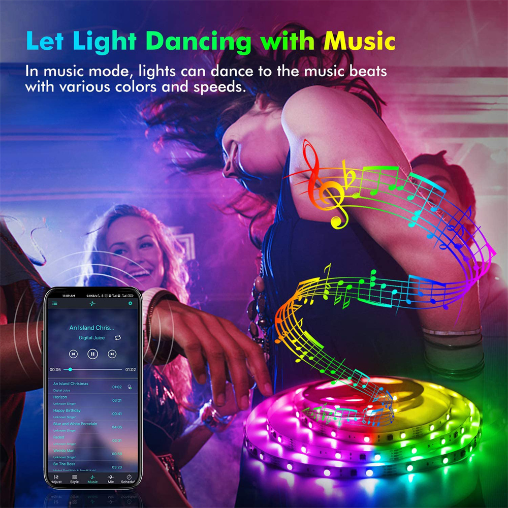 RGB 5050 LED Strip Lights App  - Pc Gaming On Tv recension och pris