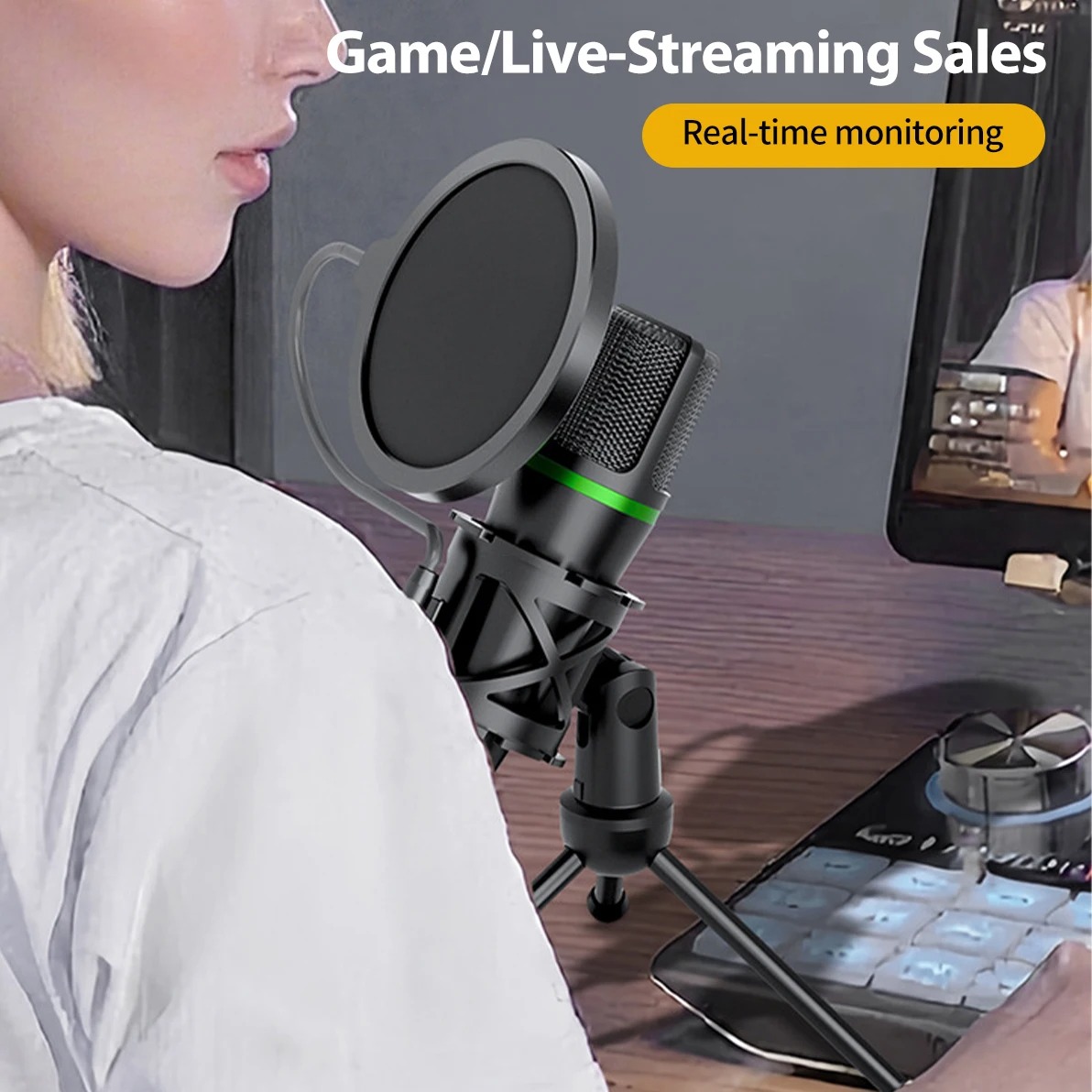 Professional Condenser Microph - Pc Gaming Youtubers recension och pris